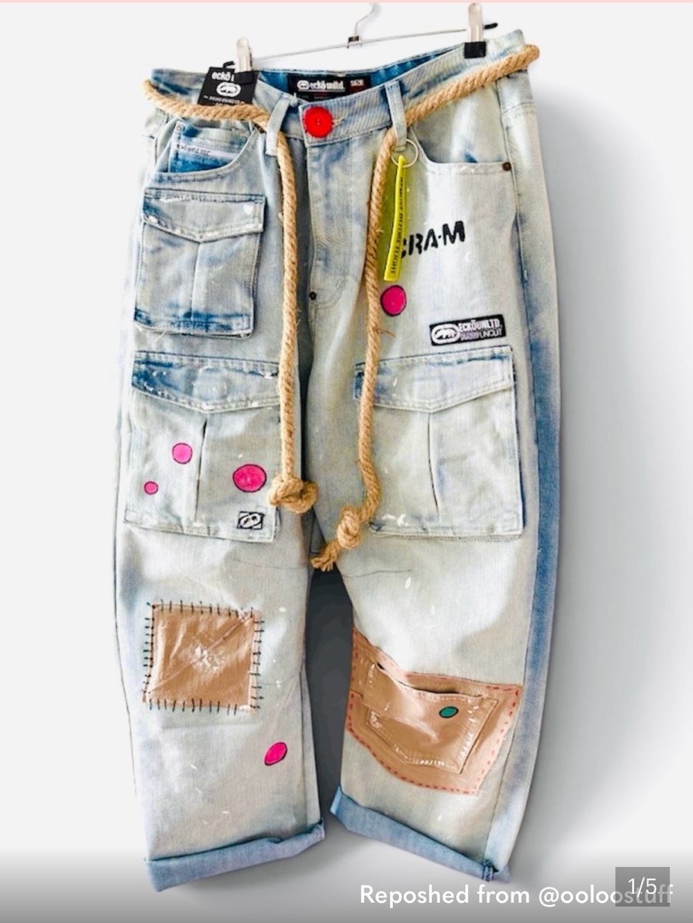 Upcycled/redesigned jeans
